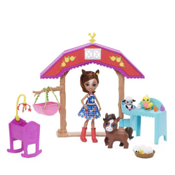 Enchantimals Barnyard Nursery Playset With Haydie Horse Doll & Trotter