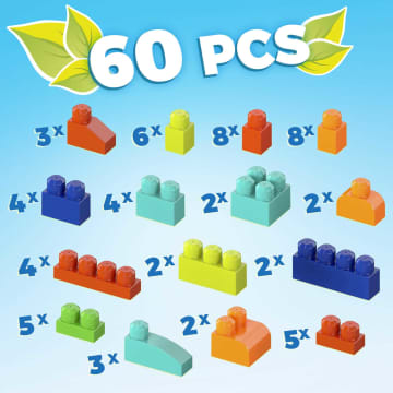 Mega Bloks 60-piece Building Bag (Plant-Based Blocks)