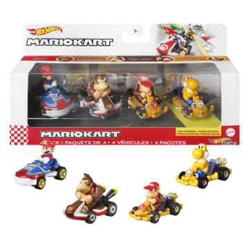Hot Wheels Mario Kart Vehicle 4-Pack