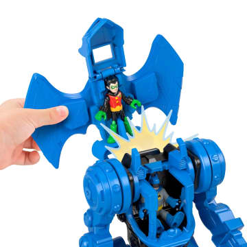 Conjunto De Juego Centro De Mando Robótico De Batman De Dc Super Friends De Imaginext Con Robot Desmontable De 25,4Cm