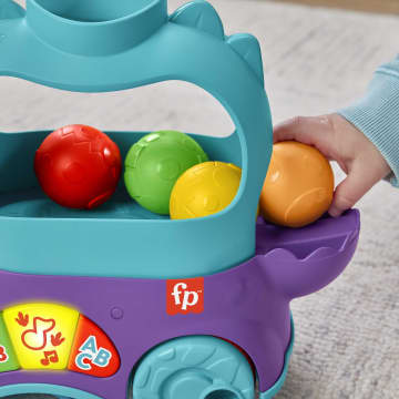 Fisher-Price Poppin’ Triceratops Interactive Ball Popper Pull Toy