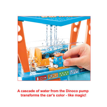 Disney and Pixar Cars Color Change Dinoco Car Wash Playset - Image 3 of 6