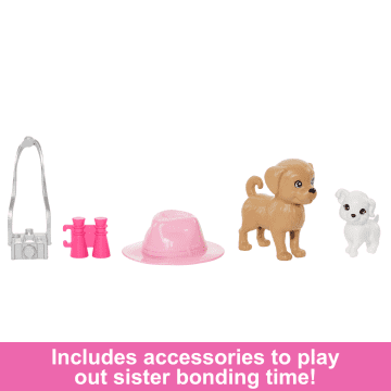 Barbie & Stacie Sister Doll Set With 2 Pet Dogs & Accessories - Image 3 of 6