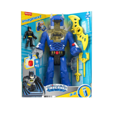 Imaginext Dc Super Friends Batman Collezione Giocattoli, Personaggi Insider E Robot Con Luci E Suoni