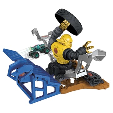 Hot Wheels Monstertrucks Arenabeukers Mega-Wrex Tegen Crushzilla Bazengevecht Speelset