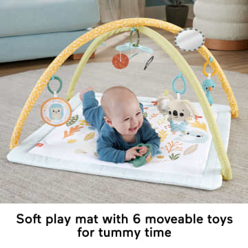 Fisher-Price Simply Senses Newborn Gym Baby Activity Mat With 6 Sensory Toys - Image 3 of 6