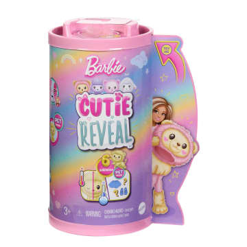 Muñeca Barbie Chelsea Cutie Reveal De La Serie Cozy Cute Tees Y Accesorios, León De Peluche, Muñeca Pequeña Morena