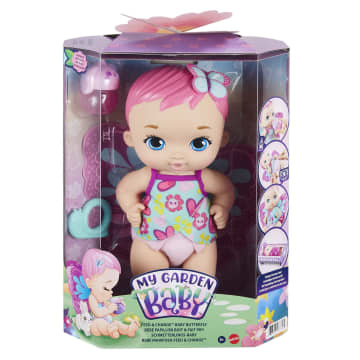 My Garden Baby™ Kelebek Bebeğimin Bakım Zamanı Pembe Saçlı Bebek