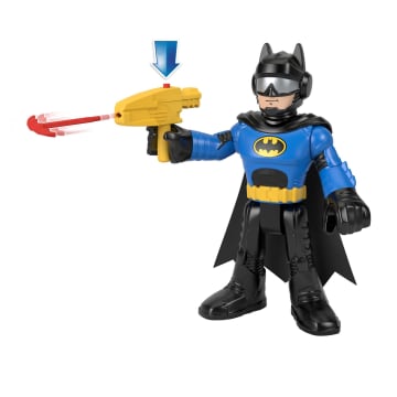 Juguetes De Batman De Dc Super Friends De Imaginext, Batcycle Y Figura De Batman De Gran Tamaño De 25,4Cm