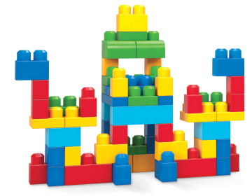 Mega Bloks® Klocki 60 elementów Torba Asortyment Zestaw klocków dla małych dzieci