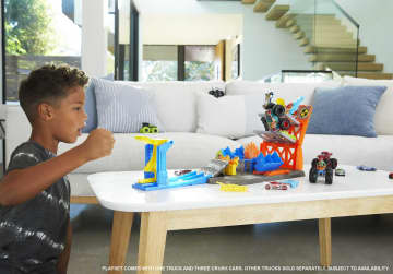 Hot Wheels Monster Trucks Blast Station Playset