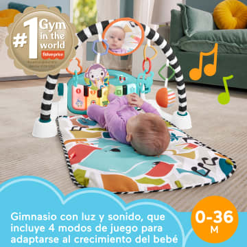 Fisher-Price Alfombra Con Piano Con Luces Y Sonidos Kick & Play Glow & Grow