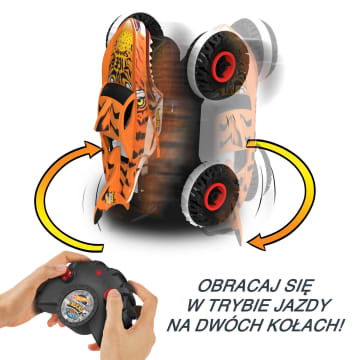 Hot Wheels® Monster Trucks R/C Niepowstrzymany Tiger Shark 1:15 Terenowy pojazd zdalnie sterowany - Image 4 of 8