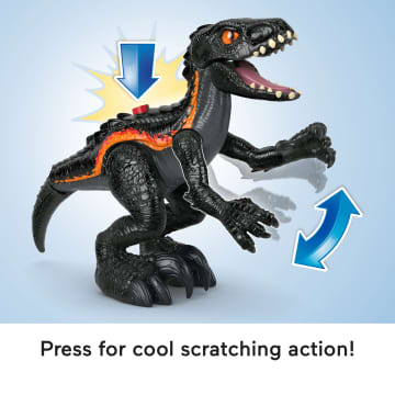 Imaginext Jurassic World Indoraptor Dinosaur Toy With Accessories For Preschool Kids