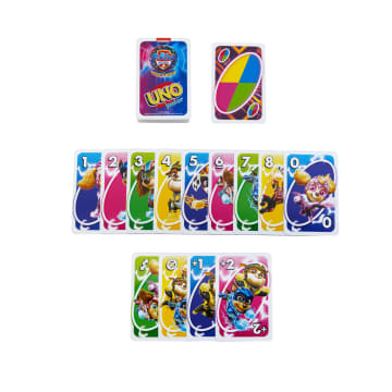 Uno Junior Paw Patrol: The Mighty Movie“ Kartenspiel Für Kinder Für Familienabende, Mit 3 Schwierigkeitsstufen