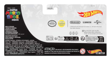 Hot Wheels The Super Mario Bros. Movie 4 Speelgoedauto'S Op Schaal Van 1:64 Scala, Mario, Donkey Kong, Toad En Princess Peach