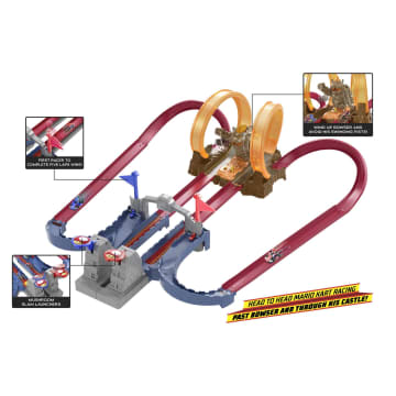 Hot Wheels MarioKart Bowsers Castle Chaos Playset