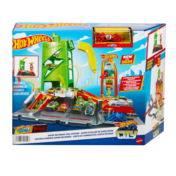 Πίστα Σταθμός Καυσίμων Hot Wheels Με Αυτοκινητάκι Κλίμακας 1:64