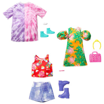 Assortimento Di Abiti Barbie, 1 Outfit E 2 Accessori Per Barbie