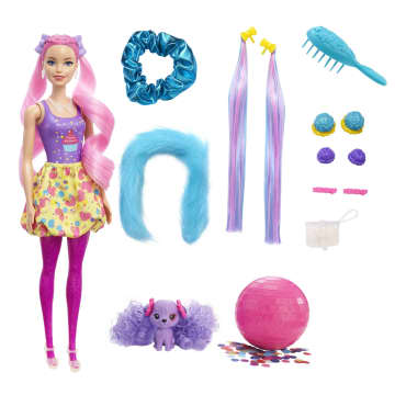 Кукла Barbie Сюрприз из серии Блеск: Сменные прически в непрозрачной упаковке 25 сюрпризов