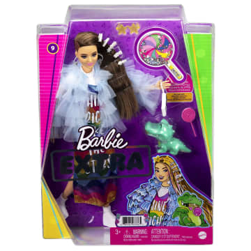 Кукла Barbie Экстра в радужном платье
