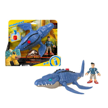 Imaginext Jurassic World Camp Cretaceous Mosasaurus & Kenji
