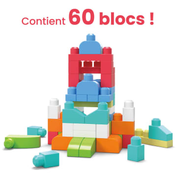 Mega Bloks - Sac 60 Blocks Rose - Jouet De Construction - 1 An Et + - Image 3 of 7