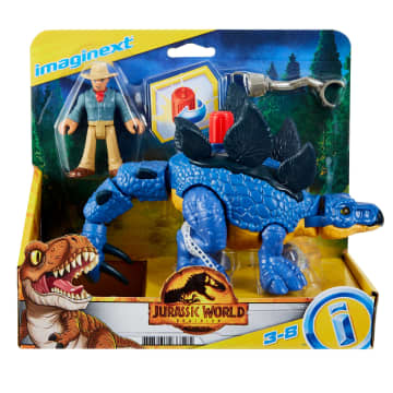 Imaginext Jurassic World Dominion Dinosaur Toy Collection of Kid-Powered Figure Sets, Preschool Toys