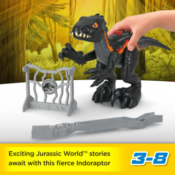 Imaginext Jurassic World Indoraptor Dinosaur Toy With Accessories For Preschool Kids