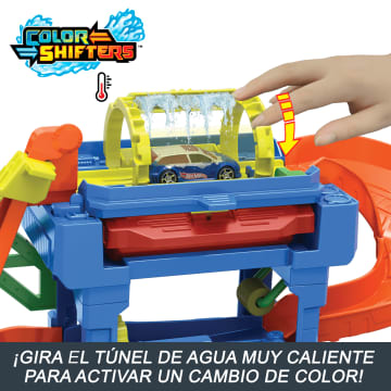 Hot Wheels City Pista Para Coches De Juguete Túnel De Lavado Con Giros