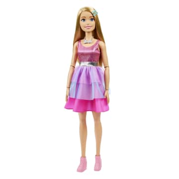 Large Barbie Doll, 28 Inches Tall, Blond Hair and Shimmery Pink Dress