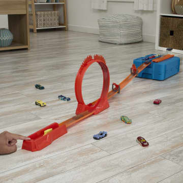 Hot Wheels Track Builder Acrobacias De Fuego