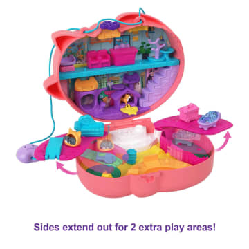 Polly Pocket Starring Shani Cuddly Cat Purse Compact