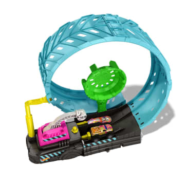 Hot Wheels Monster Trucks Conjunto Epic Loop Challenge Glow-In-The Dark