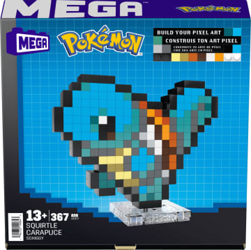 Mega Pokémon Pixel Squirtle Figurka Do Zbudowania - Image 6 of 6