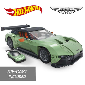 Mega Hot Wheels Aston Martin Vulcan Vehicle Building Kit (986 Pieces) For Collectors - Image 2 of 6