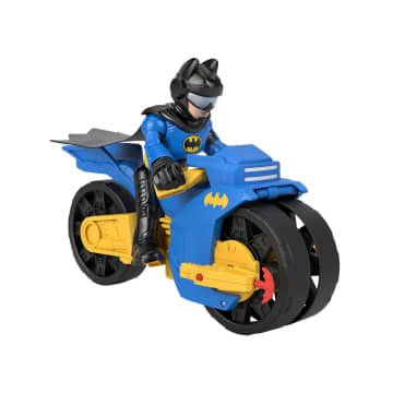 Juguetes De Batman De Dc Super Friends De Imaginext, Batcycle Y Figura De Batman De Gran Tamaño De 25,4Cm