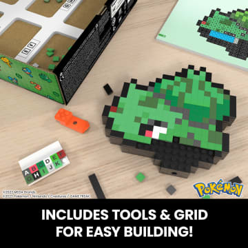 Mega Pokémon Bulbasaur Building Toy Kit (374 Pieces) Retro Set For Collectors - Image 4 of 6