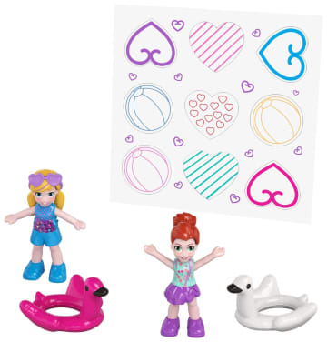 Polly Pocket Big Pocket World – Opblaasbare Flamingo – Micro