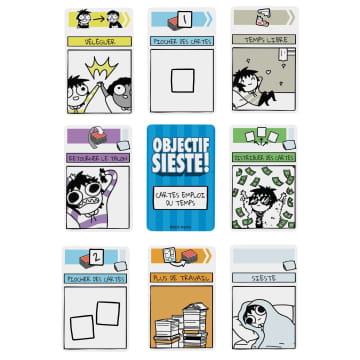Mattel Games - Objectif Sieste ! - Jeu de cartes Procrastination - Jeu de société Famille - 7 ans et + - Image 4 of 6