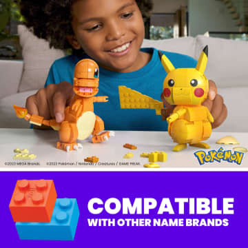 Mega Pokémon Building Kit, Kanto Region Trio With 3 Action Figures (529 Pieces) - Image 3 of 6