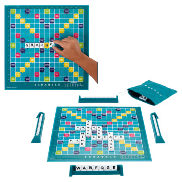 Scrabble Bordspel, Klassiek Woordspel Voor Families Met Twee Manieren Om Te Spelen Voor 2-4 Spelers, Nederlandse Editie - Image 2 of 4