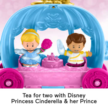Disney Princess Cinderella's Dancing Carriage Little People Toddler Playset With Horse & Figures
