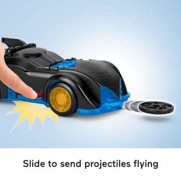 Imaginext Dc Super Friends Shake & Spin Batmobile And Batman Figure Set, 4 Pieces - Image 3 of 6