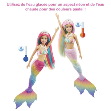 Barbie – Sirène Magique Arc-En-Ciel - Imagen 3 de 6