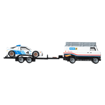 Hot Wheels Premium Collector Rally Legend Display Set, 3 Cars & 1 Transporter