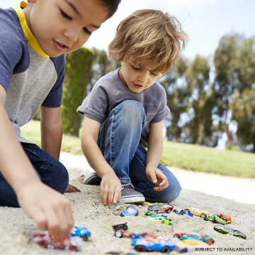 Hot Wheels set met 10 auto's