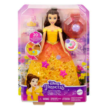 Disney Princesses - Poupée Belle Robe À Fleurs Avec 20 Breloques - Poupée - 3 Ans Et + - Image 6 of 6