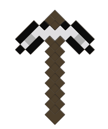 Minecraft Role-Play Toy Accessory Collection, Pixelated Design (Styles May Vary)