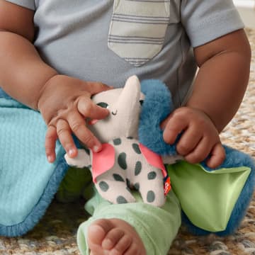 Fisher-Price Planet Friends Een En Al Oor Knuffeltje Zintuiglijk Speelgoed Voor Baby'S, Olifantenknuffel Voor Baby'S